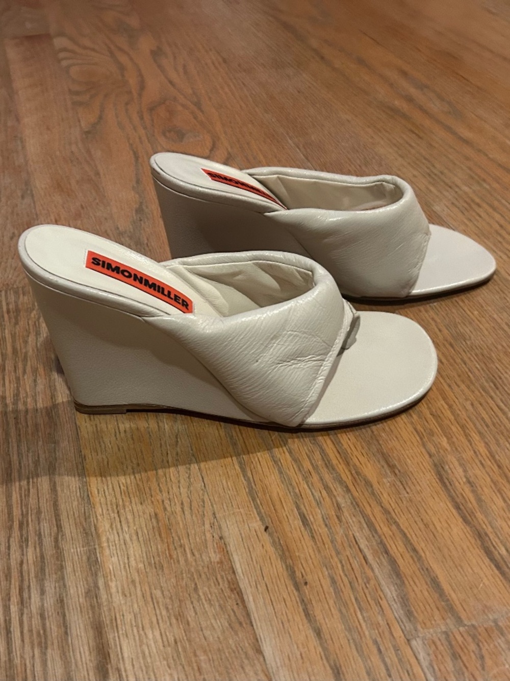Simon Miller Ghost Wedge Mule in Macadamia Sz 38